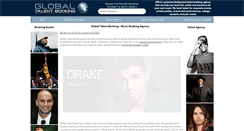 Desktop Screenshot of globaltalentbooking.com